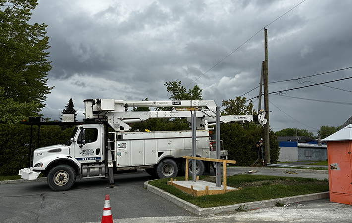 Ligne haute tension Beauce.